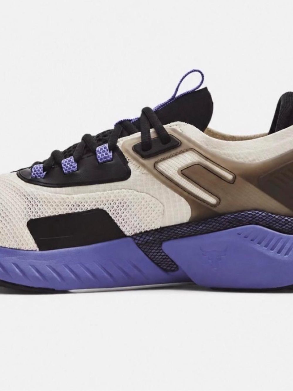 Under Armour Men's Athletic Sneakers in Beige, Black and Purple